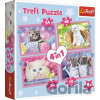 TREFL Veselé kočičky 4v1 35,48,54,70 dielov TREFL Veselé kočičky 4v1 35,48,54,70 dielov