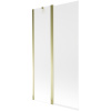 Mexen Flip vaňová zástena dvojkrídlová 100 x 150 cm, matná, zlatá - 894-100-101-50-30 Mexen Flip vaňová zástena dvojkrídlová 100 x 150 cm, matná, zlatá - 894-100-101-50-30