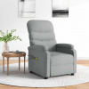 zahrada-XL Elektrické masážne kreslo bledosivé látkové 3073694 zahrada-XL Elektrické masážne kreslo bledosivé látkové 3073694