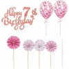 Topper na tortu na narodeniny, prvý rôčik, balóny, dekorácie Topper na tortu na narodeniny, prvý rôčik, balóny, dekorácie
