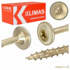 Tesárske skrutky TORX 5x50 mm 250 ks tanierové do dreva Klimas WKCP Tesárske skrutky TORX 5x50 mm 250 ks tanierové do dreva Klimas WKCP