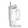 Nerezový termohrnček so slamkou Vibe Marble 880 ml - Quokka Nerezový termohrnček so slamkou Vibe Marble 880 ml - Quokka