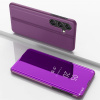 Knižkové puzdro Electroplating Mirror na Samsung Galaxy A26 5G - Fialová Knižkové puzdro Electroplating Mirror na Samsung Galaxy A26 5G - Fialová