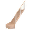 StarWood Schody Mykonos Pro dubové pravé 90cm uzavreté dizajn.drev.zábradlie StarWood Schody Mykonos Pro dubové pravé 90cm uzavreté dizajn.drev.zábradlie