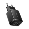 Kompaktná rýchlonabíjačka Baseus 2x USB 10,5 W čierna (CCXJ010201) Kompaktná rýchlonabíjačka Baseus 2x USB 10,5 W čierna (CCXJ010201)