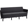 Keter SALEMO 3 seater sofa - grafit Keter SALEMO 3 seater sofa - grafit