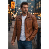 Max Original Leather Pánska kožená bunda DAMIAN cognac (3XL 58-60) - Cognac - 3XL Max Original Leather Pánska kožená bunda DAMIAN cognac (3XL 58-60) - Cognac - 3XL