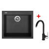 Set Sinks Cube 560 Nanoblack + Mix 35 Nanoblack Set Sinks Cube 560 Nanoblack + Mix 35 Nanoblack
