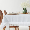 Takoy Obrus biely 140x280 cm TINA zdobený nadýchanými strapcami-HF-456481 | 140 x 280 cm Takoy Obrus biely 140x280 cm TINA zdobený nadýchanými strapcami-HF-456481 | 140 x 280 cm