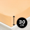 Jersey napínacie prestieradlo na vysoký matrac JR-004 Marhuľové 140 x 200 - výška 30 cm Jersey napínacie prestieradlo na vysoký matrac JR-004 Marhuľové 140 x 200 - výška 30 cm