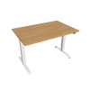 Hobis Pracovný stôl Motion, ZO, 2S, 120x70,5-120,5x80 cm, dub/biela Hobis Pracovný stôl Motion, ZO, 2S, 120x70,5-120,5x80 cm, dub/biela