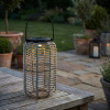 Solárny lampáš MONDEX SOKKE 15 × 15 × 25/36 cm sivý Solárny lampáš MONDEX SOKKE 15 × 15 × 25/36 cm sivý