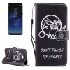 Peňaženkové puzdro Dont Touch My Phone na Samsung Galaxy S8 Peňaženkové puzdro Dont Touch My Phone na Samsung Galaxy S8
