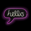 2Kids Toys LED NEON LIGHT lampička hello 2Kids Toys LED NEON LIGHT lampička hello