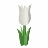 Boltze Dekoratívna figúrka tulipán Tulip bielo-zelený 120 x 51 x 51 cm, 1 ks Boltze Dekoratívna figúrka tulipán Tulip bielo-zelený 120 x 51 x 51 cm, 1 ks