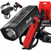 Sada cyklistických svetiel nabíjaných cez USB Prox Aero plus set 400 lm, 1000 mAh Sada cyklistických svetiel nabíjaných cez USB Prox Aero plus set 400 lm, 1000 mAh