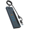 RAIDSONIC ICY BOX 9v1, USB Hub, USB-C/A 3.2 Gen2 RAIDSONIC ICY BOX 9v1, USB Hub, USB-C/A 3.2 Gen2