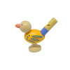 Detská drevená píšťalka Vtáčik na stojane - žltý Detská drevená píšťalka Vtáčik na stojane - žltý