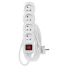 Predlžovací kábel 3 m / 4 zásuvky / s vypínačom / biely / PVC / 1 mm2 Predlžovací kábel 3 m / 4 zásuvky / s vypínačom / biely / PVC / 1 mm2