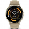 Inteligentné hodinky Garmin Venu 3S - Soft Gold/French Gray Leather Band (010-02785-55)