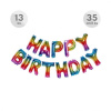 Balón narodeninový Happy Birthday 35 cm/13 ks, farebný Balón narodeninový Happy Birthday 35 cm/13 ks, farebný