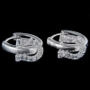 KA E709 - Strieborné náušnice kameňové krúžky KA E709 - Strieborné náušnice kameňové krúžky