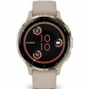 Inteligentné hodinky Garmin Venu 3S - Cream Gold/French Gray Silicone Band (010-02785-02)