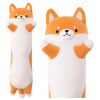 LEAN TOYS Plyšový maskot psa Shiba, podlhovastý, valčekový, 60 cm LEAN TOYS Plyšový maskot psa Shiba, podlhovastý, valčekový, 60 cm