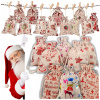 DIY Adventný Kalendár Vrecúška, Závesné, Nálepky DIY Adventný Kalendár Vrecúška, Závesné, Nálepky