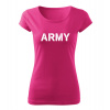 DRAGOWA dámske tričko army, ružová 150g/m2 - XS DRAGOWA dámske tričko army, ružová 150g/m2 - XS
