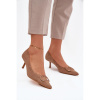 Semišové béžové lodičky na nízkom opätku, 2830 KHAKI__40580-39 39 Semišové béžové lodičky na nízkom opätku, 2830 KHAKI__40580-39 39