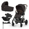 CYBEX Kočík športový Balios S Lux TPE Chocolate Brown Gold + vanička + autosedačka + báza CYBEX Kočík športový Balios S Lux TPE Chocolate Brown Gold + vanička + autosedačka + báza