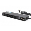 DIGITUS SMART PDU predlžovací kábel 1U, napájacia zásuvka IEC320 C20 16A/250V, 8x zásuvky C13, 16A (DN-NP2-H1-8C13-1) DIGITUS SMART PDU predlžovací kábel 1U, napájacia zásuvka IEC320 C20 16A/250V, 8x zásuvky C13, 16A (DN-NP2-H1-8C13-1)