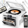 2-v-1 CD Prehrávač Reproduktor KAZETOVÝ PREHRÁVAČ Bluetooth Rádio Prenosný 2-v-1 CD Prehrávač Reproduktor KAZETOVÝ PREHRÁVAČ Bluetooth Rádio Prenosný