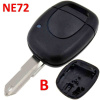 Náhradný obal kľúča Renault, 1-tl. RE105 B NE72 Náhradný obal kľúča Renault, 1-tl. RE105 B NE72