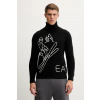 Sveter s prímesou vlny EA7 Emporio Armani AF19328.7M000502 čierna L Sveter s prímesou vlny EA7 Emporio Armani AF19328.7M000502 čierna L