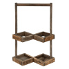 Clayre & Eef Hnedý antik dekoratívny stojan na víno - 27*14*42 cm - Clayre & Eef Clayre & Eef Hnedý antik dekoratívny stojan na víno - 27*14*42 cm - Clayre & Eef