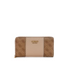 GUESS peňaženka Mika Check Organizer latte Béžová GUESS peňaženka Mika Check Organizer latte Béžová