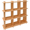 DEMA Drevený regál s 9 priečinkami 113x27x110 cm 15025D DEMA Drevený regál s 9 priečinkami 113x27x110 cm 15025D