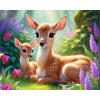 Diamantový obraz Kreslené srnky Diamantový obraz Kreslené srnky