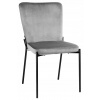 Stolička ExitoDesign zamat sivá 1 ks Stolička ExitoDesign zamat sivá 1 ks