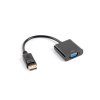 LANBERG adaptér DisplayPort 1.1 na VGA, M/F, kabel 20cm, černý AD-0002-BK Lanberg LANBERG adaptér DisplayPort 1.1 na VGA, M/F, kabel 20cm, černý AD-0002-BK Lanberg