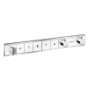 Hansgrohe RainSelect - Batéria pod omietku na 5 spotrebičov, biela/chróm 15358400 Hansgrohe RainSelect - Batéria pod omietku na 5 spotrebičov, biela/chróm 15358400