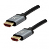 HDMI M- HDMI M, Ultra High Speed, 1m, pozlatené konektory, hliníkové prevedenie krytky, šedý, Logo, KM0101HL3ABL HDMI M- HDMI M, Ultra High Speed, 1m, pozlatené konektory, hliníkové prevedenie krytky, šedý, Logo, KM0101HL3ABL