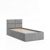 Signal Čalúnená posteľ BORGO 90x200 cm s roštom Sivá III Signal Čalúnená posteľ BORGO 90x200 cm s roštom Sivá III