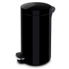 Kôš na odpad nerez 30l šlapací čierny Kôš na odpad nerez 30l šlapací čierny