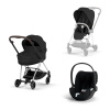 Cybex Platinum CYBEX Mios Travel Set + Cloud T Plus - Style Collection sepia black 2026 chrome brown Cybex Platinum CYBEX Mios Travel Set + Cloud T Plus - Style Collection sepia black 2026 chrome brown
