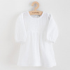 NEW BABY Dojčenské mušelínové šaty s dlhým rukávom New Baby Elizabeth biela Veľ. 86