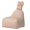 Svetloružový detský sedací vak Funny Bunny – The Brooklyn Kids Svetloružový detský sedací vak Funny Bunny – The Brooklyn Kids