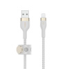 Belkin kabel USB-A s konektorem LTG,3M bilý pletený CAA010bt3MWH Belkin kabel USB-A s konektorem LTG,3M bilý pletený CAA010bt3MWH